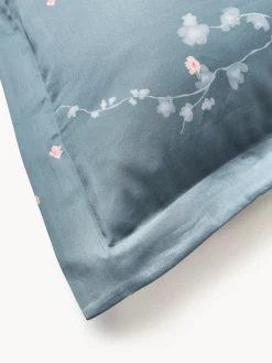 Funda nórdica de satén con estampado floral Sakura