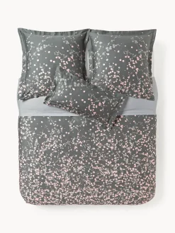 Funda nórdica de satén con estampado floral Sakura