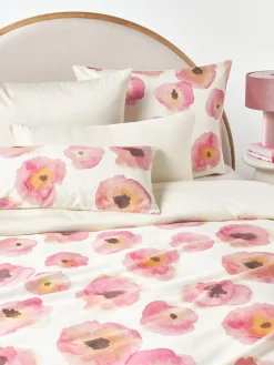 Funda nórdica de satén de algodón con estampado floral Fiorella