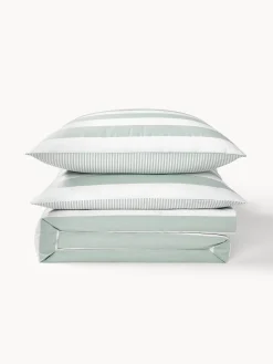 Funda nórdica doble cara de algodón a rayas Lorena