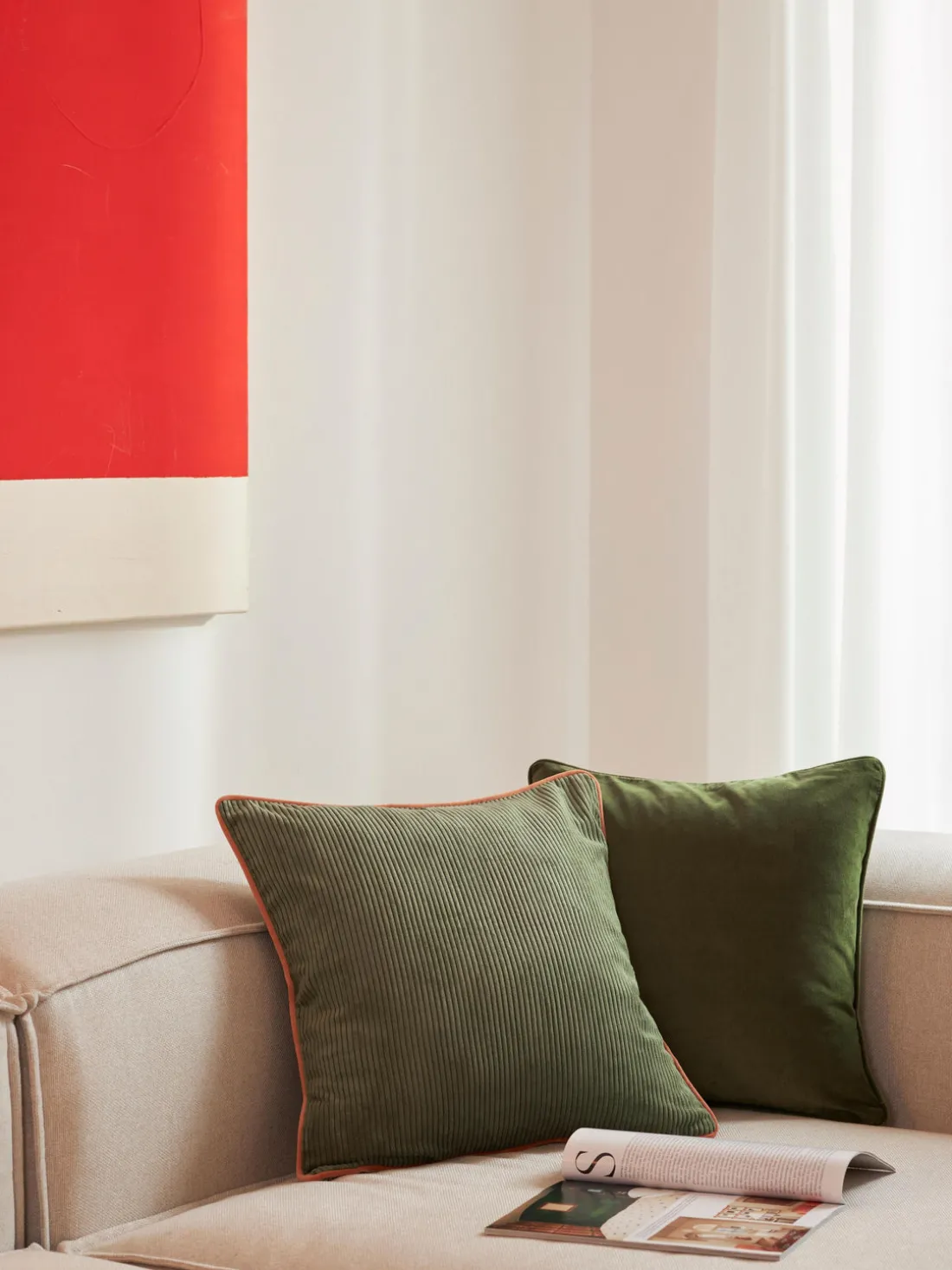 Fundas de cojines de terciopelo texturizado Carter, 2 uds.