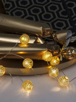 Guirnalda de luces LED Beads, 120 cm