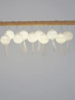 Guirnalda de luces LED Jolly Tassel, 185 cm, a pilas