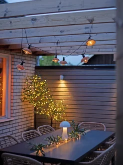 Guirnalda de luces LED para exterior Cesta