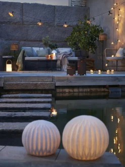 Guirnalda de luces LED para exterior Cesta