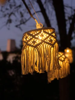 Guirnalda de luces LED solares de algodón Mykonos