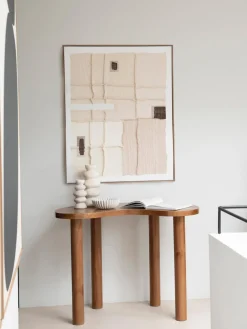 Impresión artesanal en lienzo con marco de madera Manos