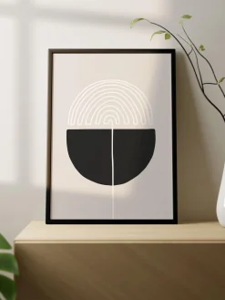 Impresión digital enmarcada Feminine Doodles