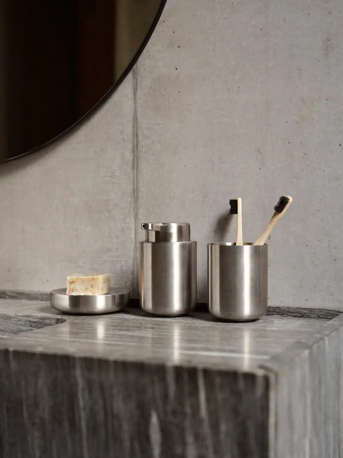 Jabonera de acero inoxidable Ume