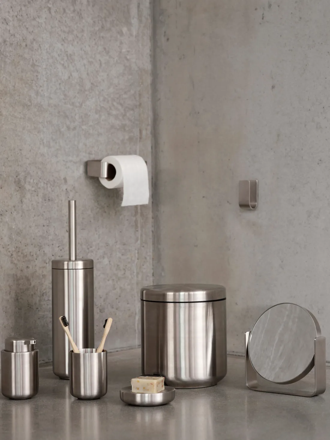 Jabonera de acero inoxidable Ume