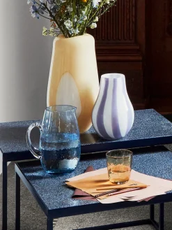 Jarra de vidrio soplado artesanalmente Hammered, 2 L