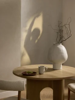 Jarrón artesanal de diseño de gres Saki, 40 cm