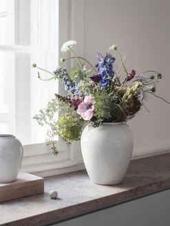 Jarrón artesanal de porcelana Rhombe, 25 cm