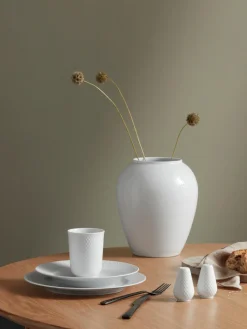 Jarrón artesanal de porcelana Rhombe, 25 cm