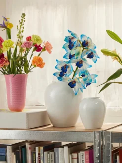 Jarrón artesanal de porcelana Rhombe, 25 cm