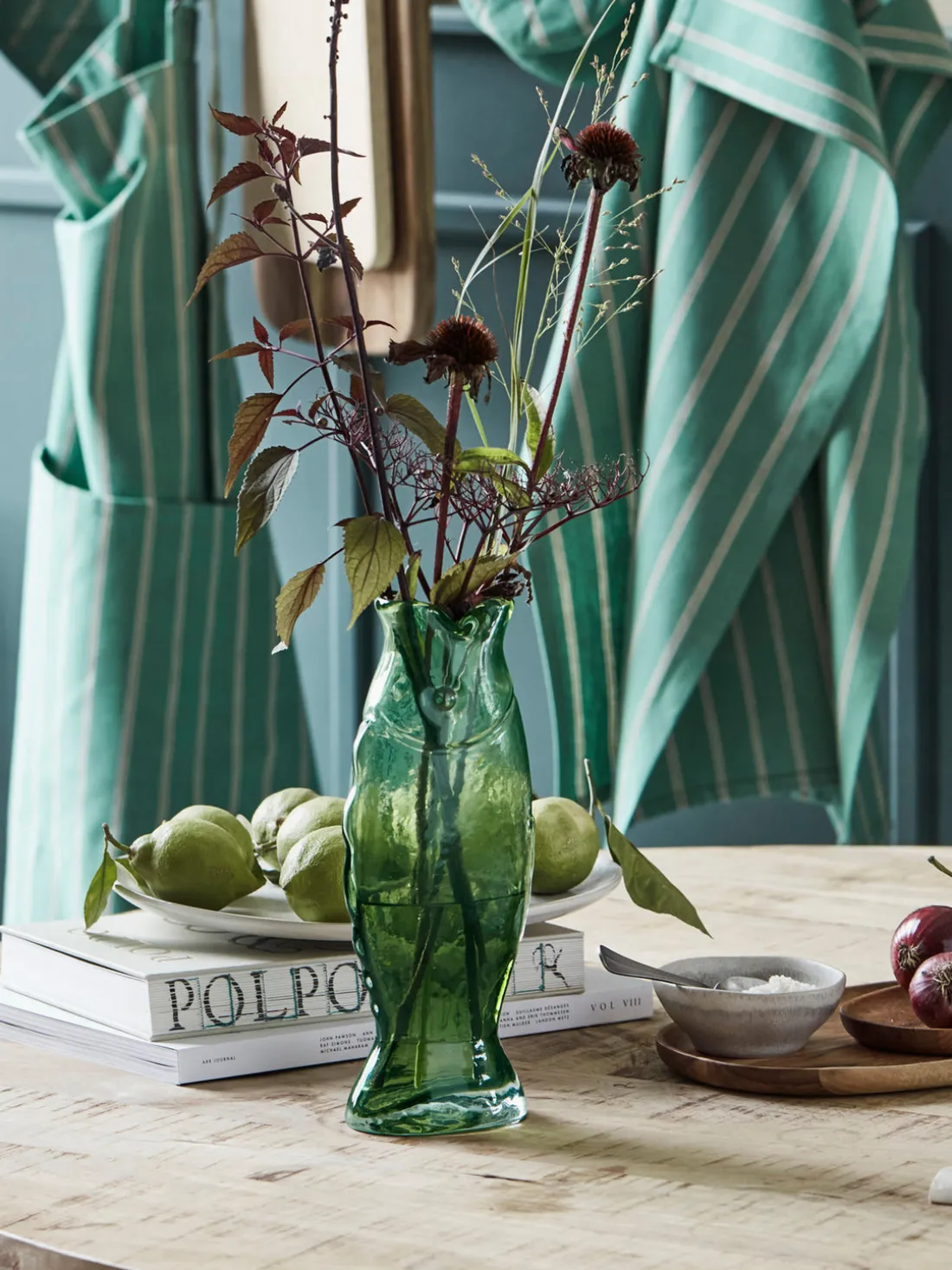 Jarrón artesanal Fish, 28 cm