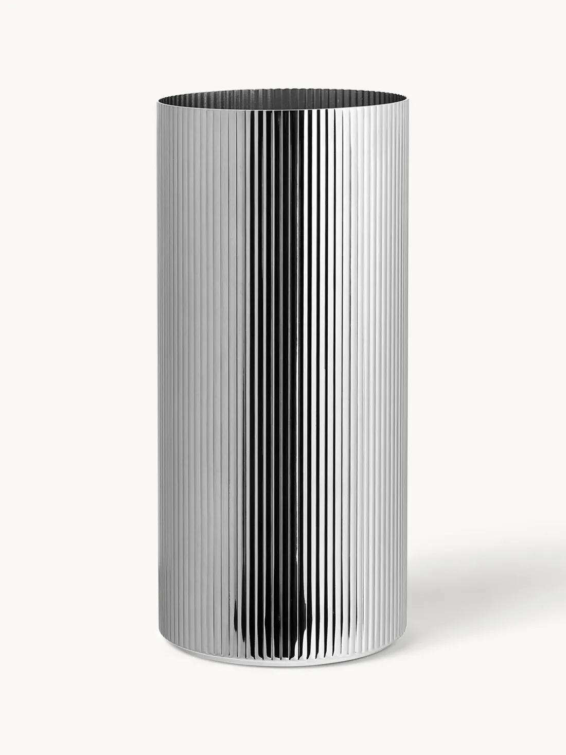 Jarrón de acero inoxidable con relieves Bernadotte, 26 cm