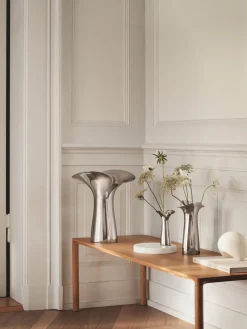 Jarrón de acero inoxidable Bloom Botanica, 33 cm