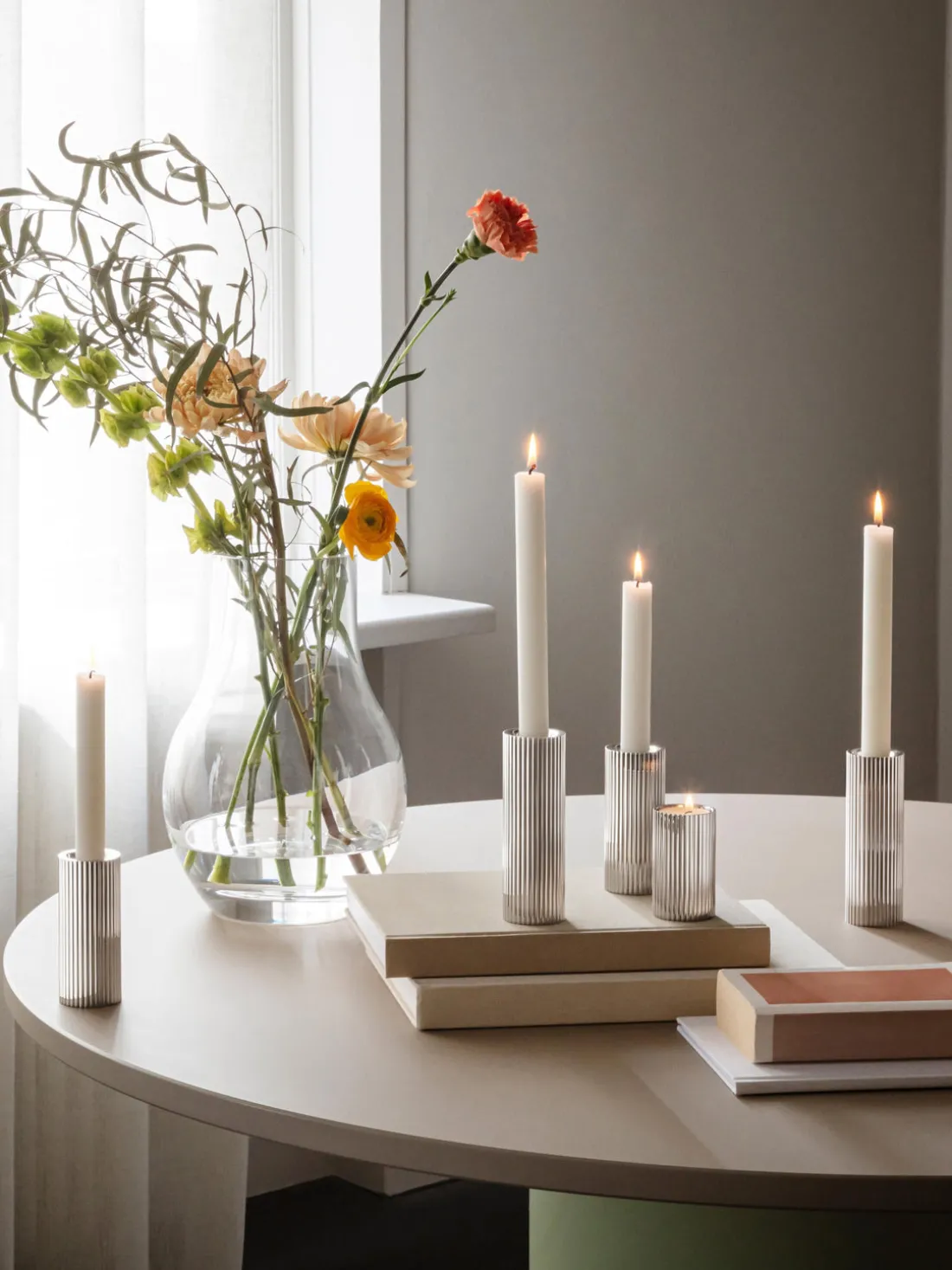 Jarrón de acero inoxidable Henning Koppel, 14 cm