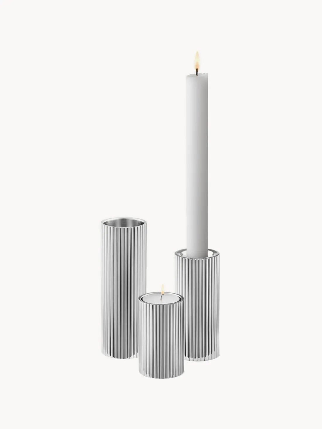 Jarrón de acero inoxidable Henning Koppel, 14 cm