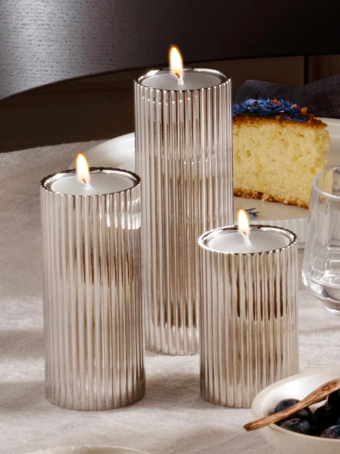 Jarrón de acero inoxidable Henning Koppel, 14 cm