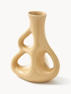 Jarrón de cerámica artesanal Three Ears, 21 cm