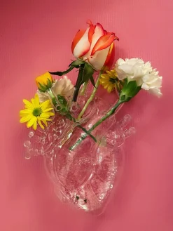 Jarrón de cristal Love in Bloom, 24 cm