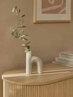 Jarrón de gres de diseño Hector, 19 cm