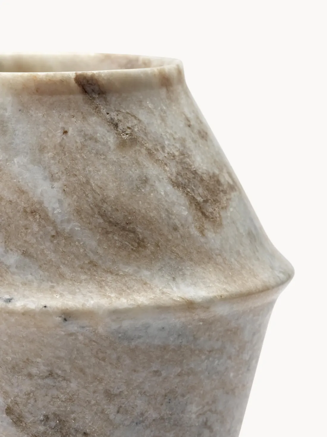 Jarrón de mármol Dune, 18 cm