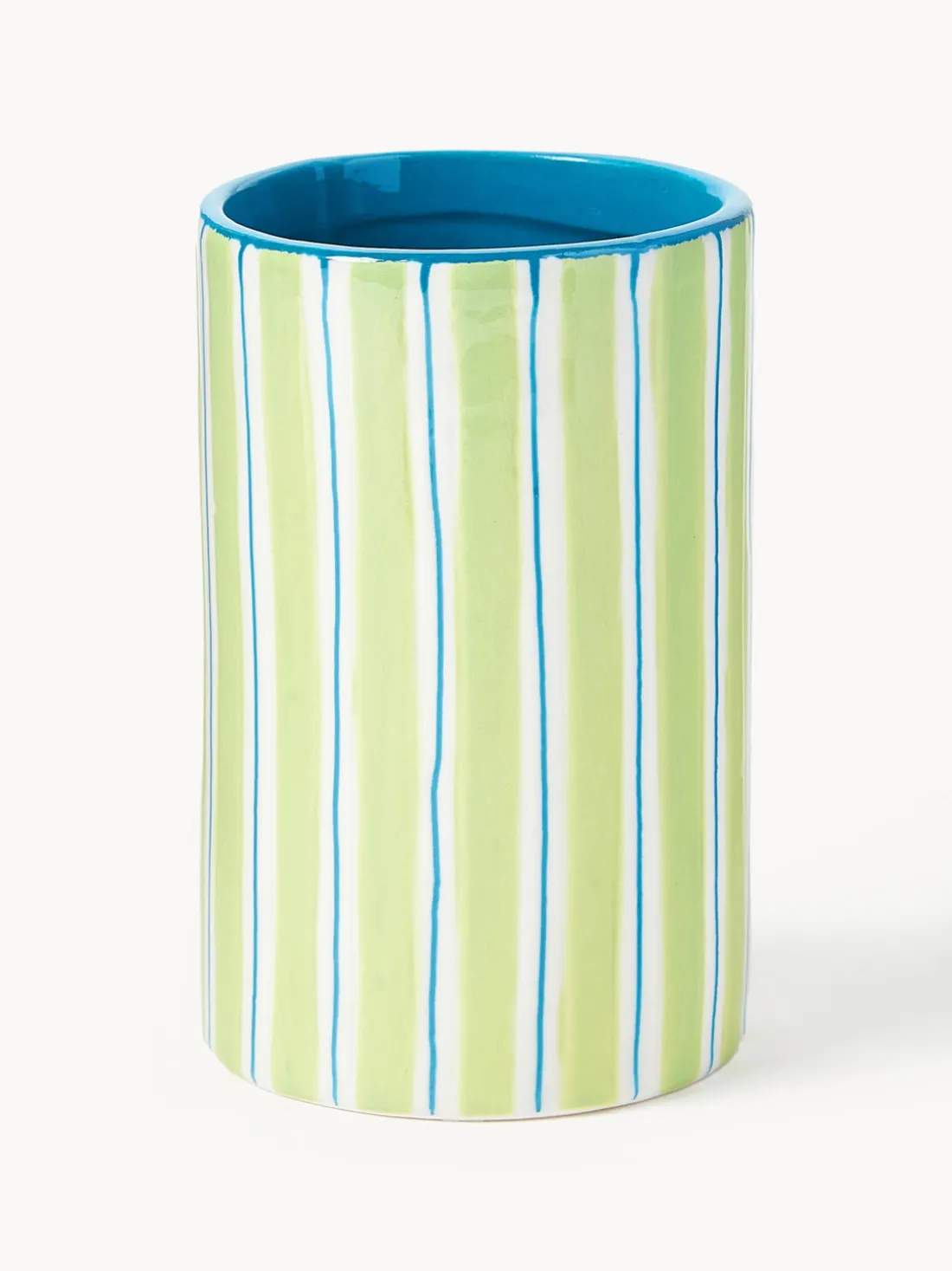 Jarrón de porcelana artesanal Ray, 13 cm