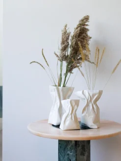 Jarrón de porcelana de diseño Adelaide, 20 cm