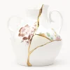 Jarrón de porcelana fina Kintsugi, 19 cm