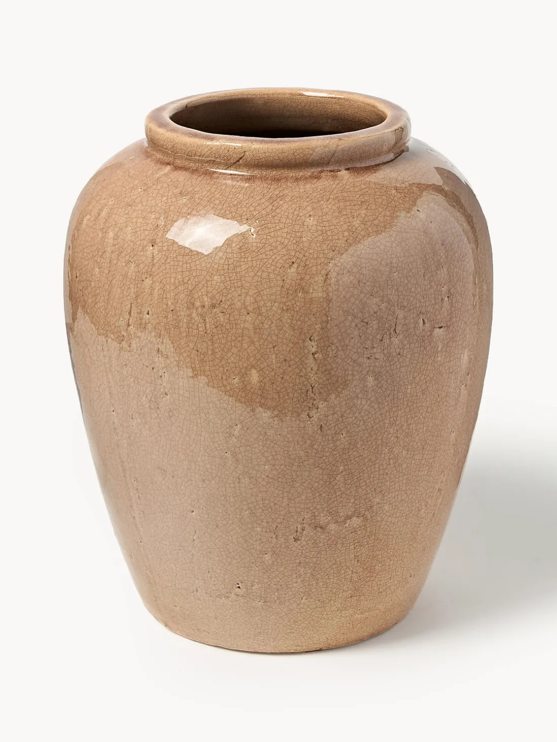 Jarrón de suelo de terracota Veda, 39 cm