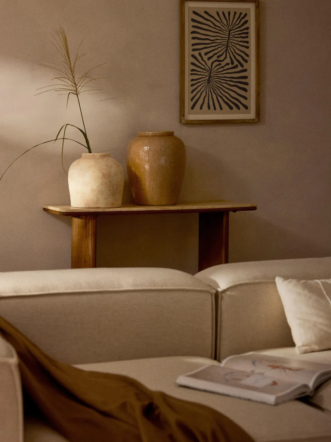 Jarrón de suelo de terracota Veda, 39 cm