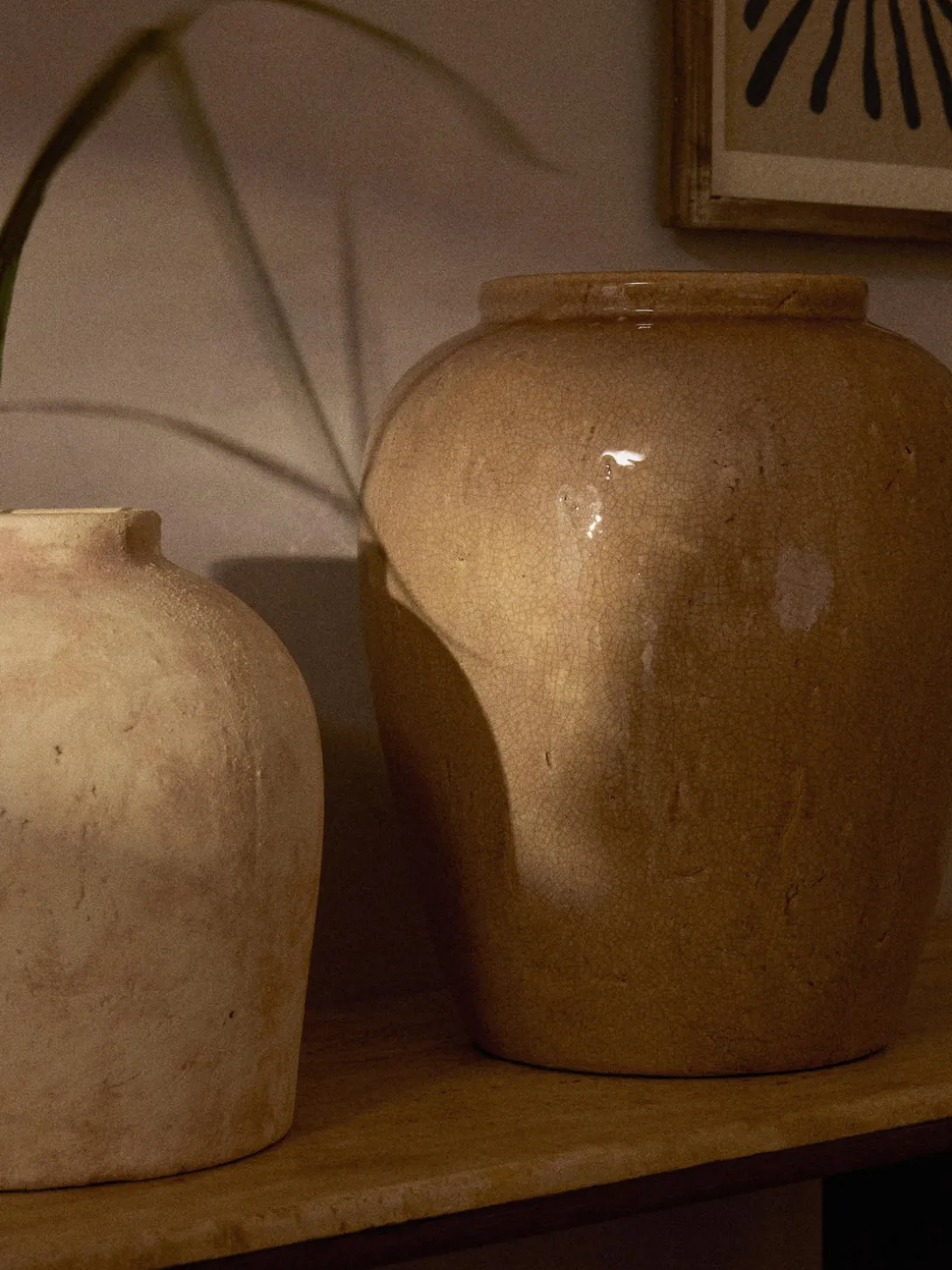 Jarrón de suelo de terracota Veda, 39 cm