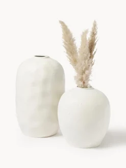 Jarrón de suelo grande de gres Bruno, 62 cm