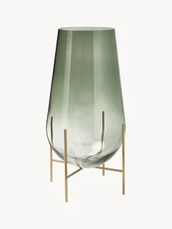 Jarrón de suelo soplado artesanalmente Échasse, 60 cm