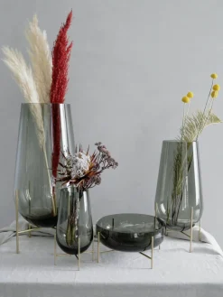 Jarrón de suelo soplado artesanalmente Échasse, 60 cm