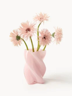 Jarrón de vidrio artesanal Marshmallow, 20 cm