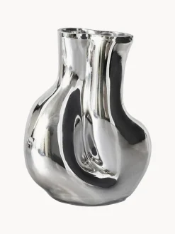 Jarrón de vidrio artesanal Gleam, 22 cm