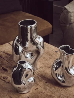 Jarrón de vidrio artesanal Gleam, 22 cm