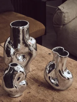 Jarrón de vidrio artesanal Gleam, 18 cm