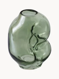 Jarrón de vidrio artesanal Gleam, 18 cm