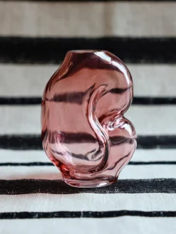 Jarrón de vidrio artesanal Gleam, 18 cm