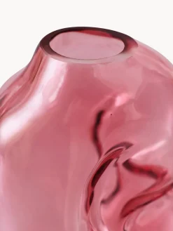 Jarrón de vidrio artesanal Gleam, 18 cm