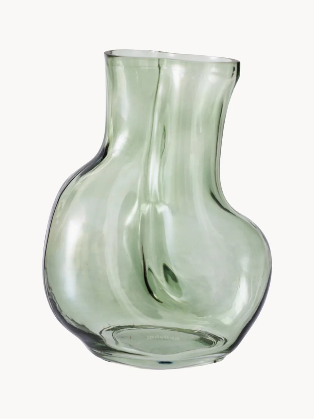 Jarrón de vidrio artesanal Gleam, 22 cm