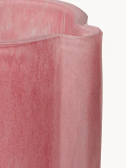 Jarrón de vidrio de diseño Flamingo, Al 25 cm