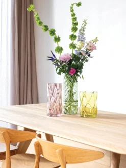 Jarrón de vidrio Marshmallow, 25 cm