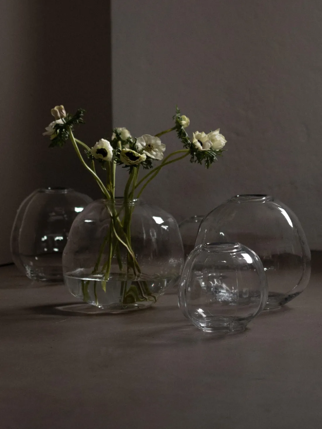 Jarrón de vidrio Pebble, Ø 28 cm