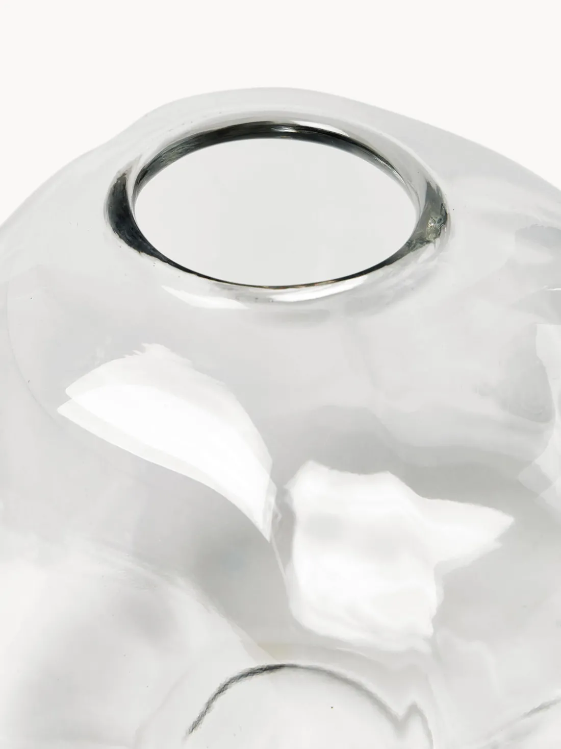 Jarrón de vidrio Pebble, Ø 28 cm